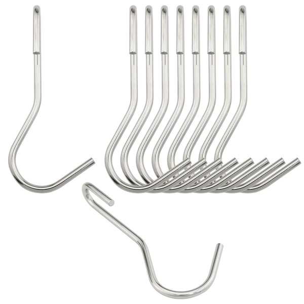ITROLLE 10pc Heavy Duty S Hooks - 90 Degree Twist Angled Pot Rack Hooks for Hanging Kitchen Utensils, Pots, Pans, Clothes, Bags, Towels, Plants ITROLLE 10pc Heavy Duty S Hooks - 90 Degree Twist Angled Pot Rack Hooks for Hanging Kitchen Utensils, Pots, Pans, Clothes, Bags, Towels, Plants