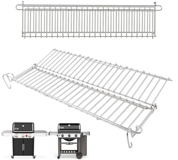 PETKAO 66044 Grill Warming Rack for Weber GS4 Genesis II 300 Series, Genesis II E310 E315 E320 E330 E335 S315 Grill Parts,Upgrade Two-sided Rack Replacement Parts for Weber Genesis 2 Grill Accessories PETKAO 66044 Grill Warming Rack for Weber GS4 Genesis II 300 Series, Genesis II E310 E315 E320 E330 E335 S315 Grill Parts,Upgrade Two-sided Rack Replacement Parts for Weber Genesis 2 Grill Accessories