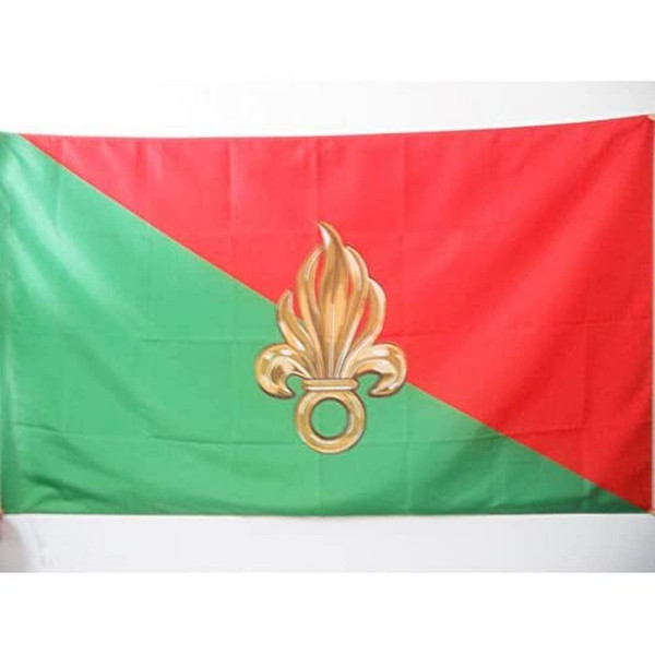 AZ FLAG French Foreign Legion Flag 3' x 5' for a pole - Army of France flags 90 x 150 cm - Banner 3x5 ft with hole