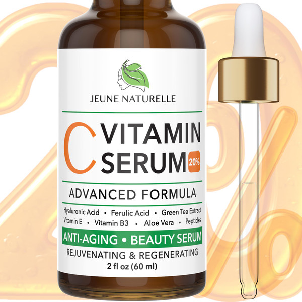 All Natural Pure 20% Vitamin C Serum For Face + 6 Active Boosters for Dark Spots, Wrinkles, Brightening, Hydrating, Even Tone, Healthy Glow with Niacinamide, Hyaluronic Acid, Ferulic Acid, Vitamin E All Natural Pure 20% Vitamin C Serum For Face + 6 Active Boosters for Dark Spots, Wrinkles, Brightening, Hydrating, Even Tone, Healthy Glow with Niacinamide, Hyaluronic Acid, Ferulic Acid, Vitamin E
