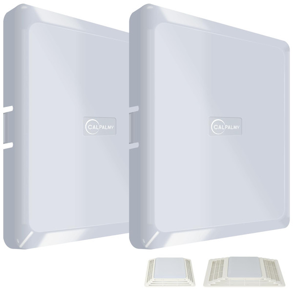 CALPALMY Exact Replacement Bathroom Vent Fan Light Lens Cover, Compatible with Broan S97013662, S97014094, Fits Bathroom Fan Lens Models 655, 659, 695, 678, 679, 680, HD50L, HD80L (2-Pack)