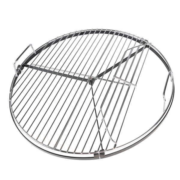 BBQ Dragon 22 Inch Rotating Grill Grate – Hinged Cooking Surface for Easy Charcoal Access – Heavy Duty 360° Round Rotating Grate Replacement – Fits Weber Kettle & Other Charcoal Grills