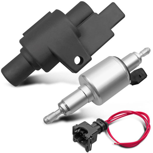 Diesel Heater Fuel Pump Fit for 2KW 3KW 5KW 8KW Diesel Parking Heater, 12V Parking Quiet Pump with Plastic Protective Cover for Reducing Noise