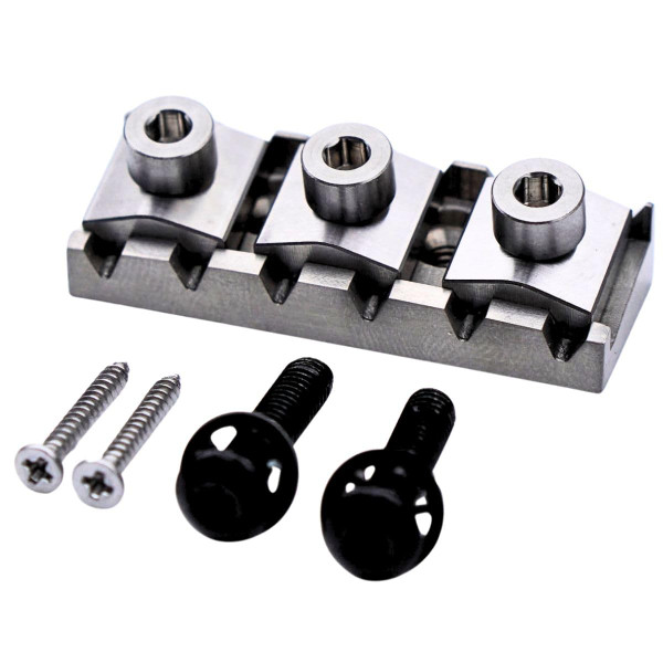 Titanium Alloy Guitar Locking Nut String Lock R3 43MM for Floyd Rose Tremolo Bridge Double Locking System Electric Guitar (R3 Nut (43.2MM))