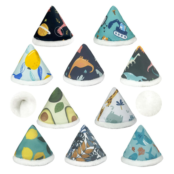 BISENKID New Coral Velvet Pee Teepee Baby Boy Teepee Cover for Boys 10 Packs