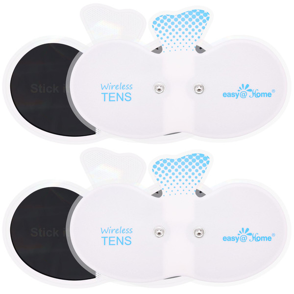 EASY@HOME Adhesive Electrode Pads: 4-Pack, 6.5" x 3", Reusable - Upgraded Conductive Area ETP015B EASY@HOME Adhesive Electrode Pads: 4-Pack, 6.5" x 3", Reusable - Upgraded Conductive Area ETP015B