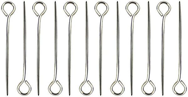 C.S. Osborne Pack of 12 Upholstery Skewers/Pins for Upholsterers (4")