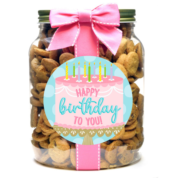 Nam's Bits Chocolate Chip Cookies - Birthday Half Gallon Jar - PFHB