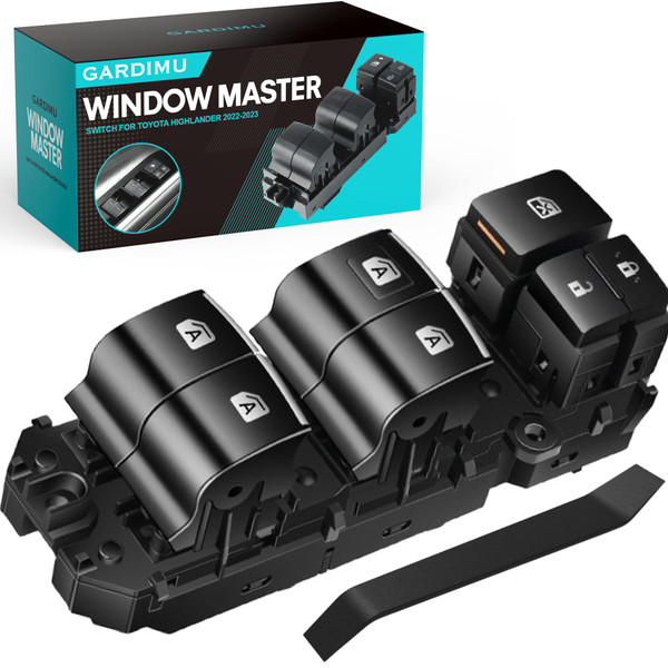 GARDIMU Power Window Switch, Mirror Button, Front Driver Side Door Lock controller for Toyota RAV4 2019 2020 2021 2022 2023 2024 2025