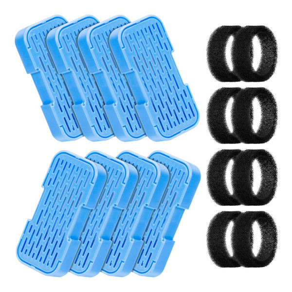 Cat Water Fountain with Water Level Window, AONBOY 108oz/3.2L Cat Fountain, Dog Water Fountain Stainless Steel, Hemispherical Shape, Provides Flowing Water (8 Filters +8 Sponges)