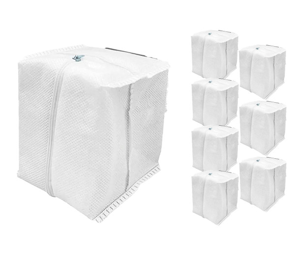 Goodsby 8 Pack Reusable Zippered Dust Bags Compatible with iRobot Roomba i1 i1+ i2 i3 i3+ i4 i4+ i5 i6 i6+ i7 i7+ i8 i8+ j5 j5+ j6 j6+ j7 j7+ j8+ j9+ s9 s9+ Clean Base Automatic Dirt Disposal