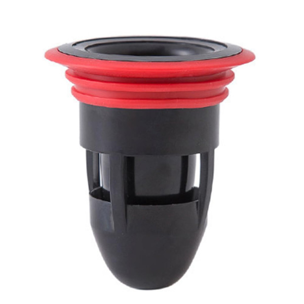Anti-Odor Floor Drain Backflow Preventer Valve Sewer Core Drainage Insert Drain Plug Gas Sealer Floor Strainer Trap Seal - Black