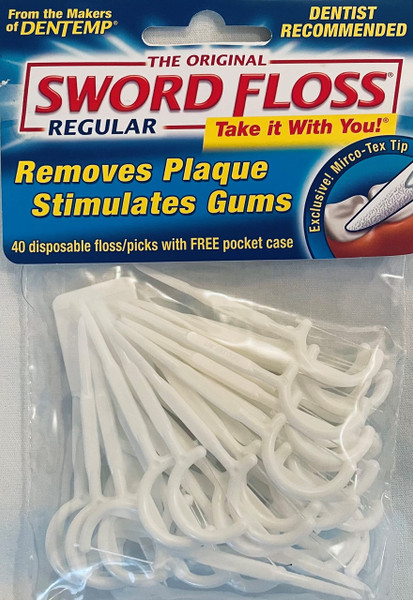 Sword Floss Disposable Floss/Picks Regular 40-Each (Pack of 12) Sword Floss Disposable Floss/Picks Regular 40-Each (Pack of 12)
