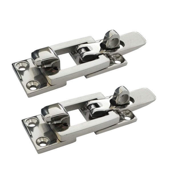NRC&XRC Heavy Duty 316 Stainless Steel Anti-Rattle Lockable Hold Down CLAMP Two Stainless Steel Lockable Latches