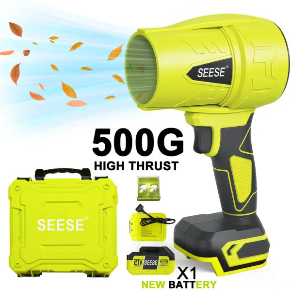 SEESE Turbo Jet Leaf Blower, Violent Fan,Car Drying After Wash, Handheld Snow Blower,Cordless Turbo Power Air Duster,Good Choice For Gifts,Home Improve,Garden Mainte,Holiday gifts