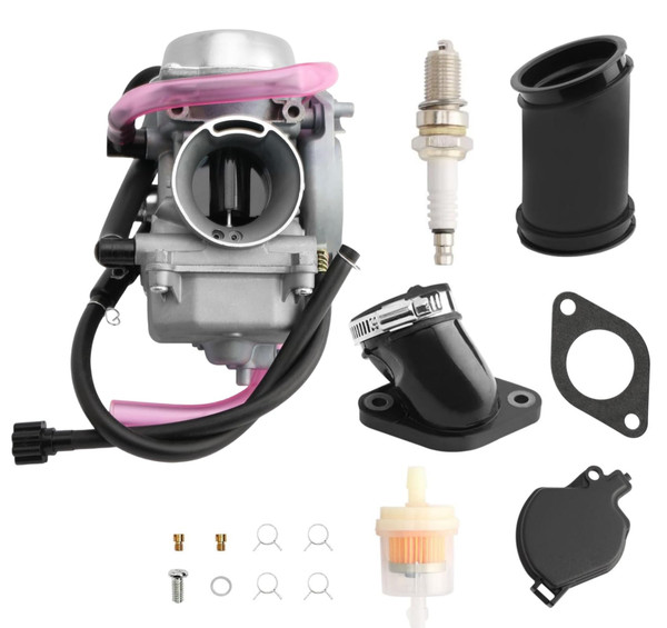 Carburetor Compatible with 2001 2002 2003 2004 2005 Arctic Cat 250 300 2x4 4x4 ATV Quad Carb with Rubber Airbox & Intake Manifold Boot