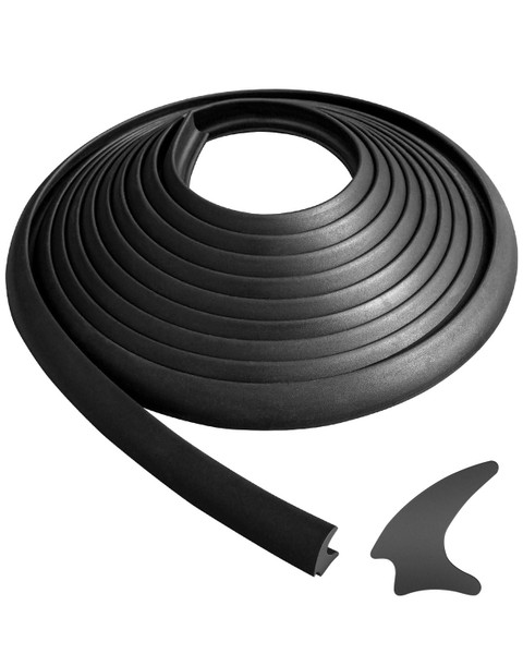 RV Window Seal 0.5 X 0.275 Inch Upgrade Weather Stripping Window Seal Rubber Stationary Glass Edge Seal, Car RV Window Seal Trim Locking Gasket Insulation Temperature Noise for Boat Truck Camper, 40FT