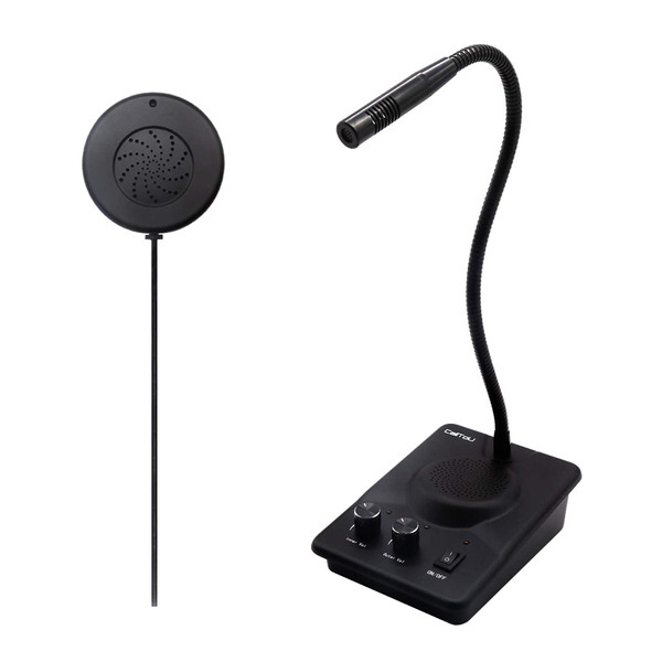 CallToU Window Speaker Intercom System and Counter Intercom for Bank Hospital Office Store Bus Station Ticket Booth Window