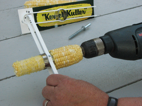 The Original Kernel Kutter (Sweet Corn Cutter, Stripper, peeler) with Bit "proudly made in the USA"