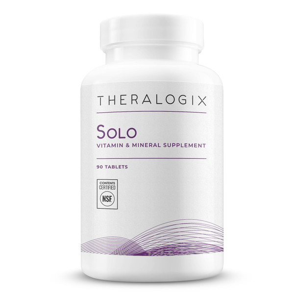 Theralogix Solo Multivitamin & Multimineral Supplement Without Iron - 90-Day Supply - Iron-Free Multivitamin - Support for Women & Men - Vitamin D3, Vitamin C & B Vitamins - NSF Certified - 90 Tablets Theralogix Solo Multivitamin & Multimineral Supplement Without Iron - 90-Day Supply - Iron-Free Multivitamin - Support for Women & Men - Vitamin D3, Vitamin C & B Vitamins - NSF Certified - 90 Tablets