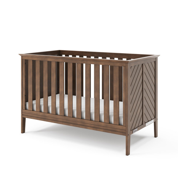 Child Craft Atwood 3-in-1 Convertible Crib, Baby Crib Converts to Day Bed, Toddler Bed, 3 Adjustable Mattress Positions, Non-Toxic, Baby Safe Finish (Cocoa Bean Brown)