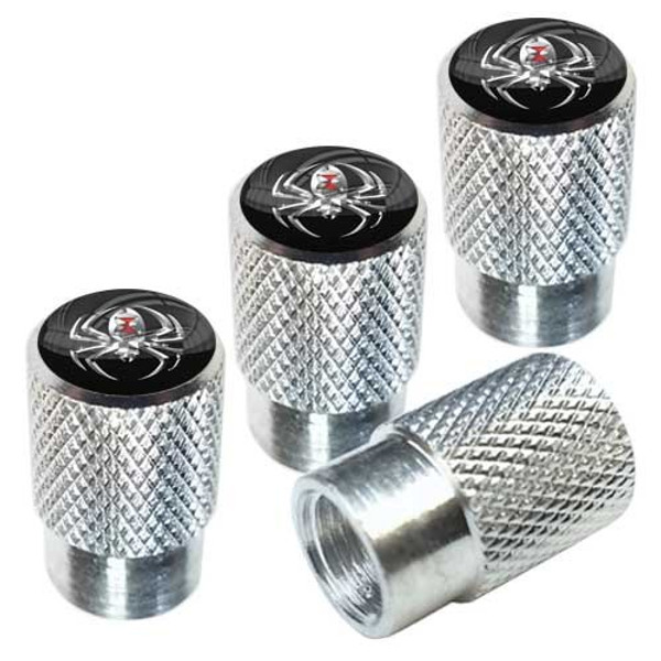 Tricktoppers Billet Knurled Aluminum Tire Wheel Valve Stem Dust Caps for Cars Trucks Trailers SUV's RV's Motorcycles Bikes (Set of 4) Black Widow Spider Red (Polished) Tricktoppers Billet Knurled Aluminum Tire Wheel Valve Stem Dust Caps for Cars Trucks Trailers SUV's RV's Motorcycles Bikes (Set of 4) Black Widow Spider Red (Polished)