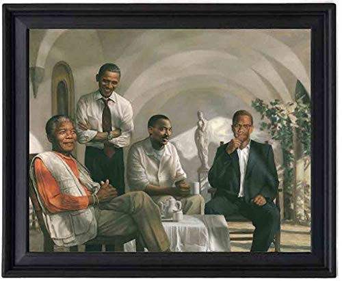 EV The Pioneers Poster Picture Frame - Mandela - Obama - MLK Martin Luther King - Malcolm X - 8x10