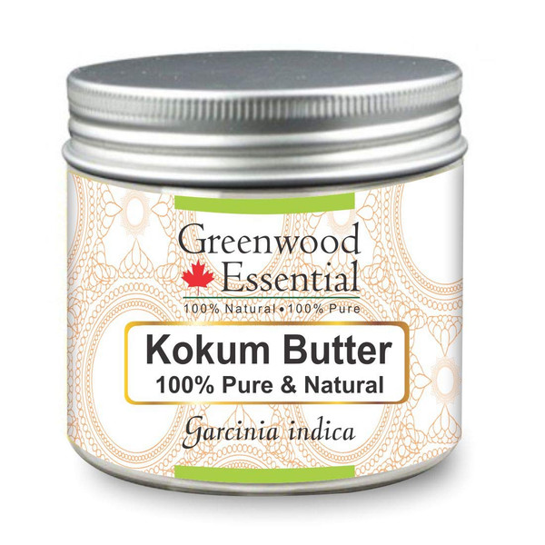 Greenwood Essential Pure Kokum Butter (Garcinia indica) 100% Pure Natural Therapeutic Grade 50gm