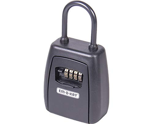 Em-D-Kay Model#3301 Key Lock Box Resettable Combination with Shackle-1769274310