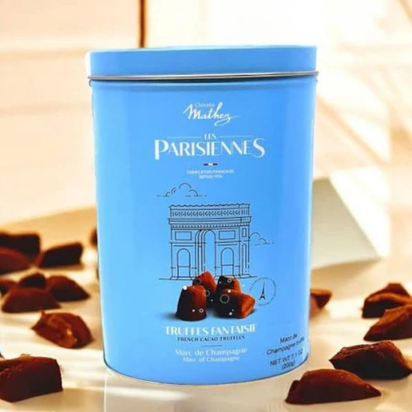 Natural Chocolate Truffles Fine Flavor from Mathez Chocolate Imported from France - Gift Box 250 grams