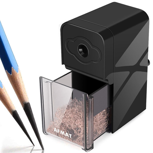 AFMAT Long Point Pencil Sharpener, 8-20mm Long Pencil Nibs, Self-Feed & Adjustable Pencil Sharpness, Artist Pencil Sharpener Manual for φ6-8.2mm Charcoal/Art/Drawing/Sketching/Colored Pencils PS10
