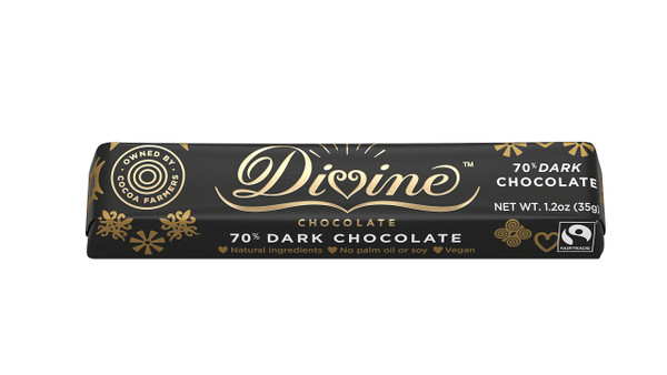 Divine Chocolate Dark Chocolate Bar 1.2 OZ (Pack of 1)