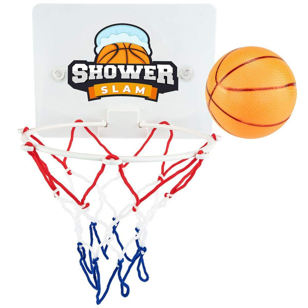Shower Slam Basketball Game Set - Hoopla Toys - Funny Bathroom Sports Bath Toy for Kids