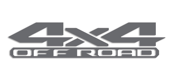 2 x Silver 4x4 Off Road Bedside Vinyl Decals Fits New Dodge Ram 1500 2500 3500 Power Wagon