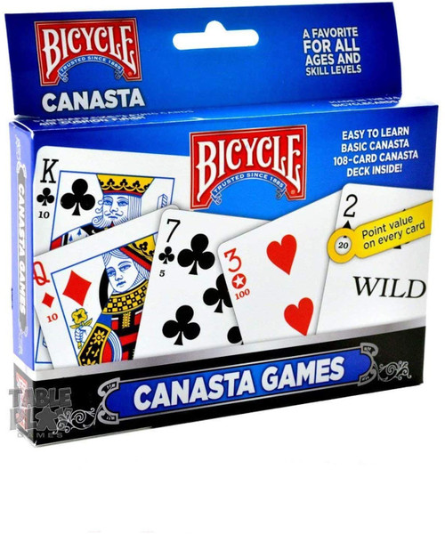Bicycle 4-Pack Canasta Card Games Standard (4 Pack Original Version)