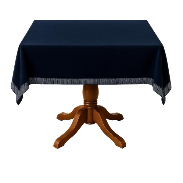 Baron Barclay Deluxe Suede Square Table Cover - 44" - Navy