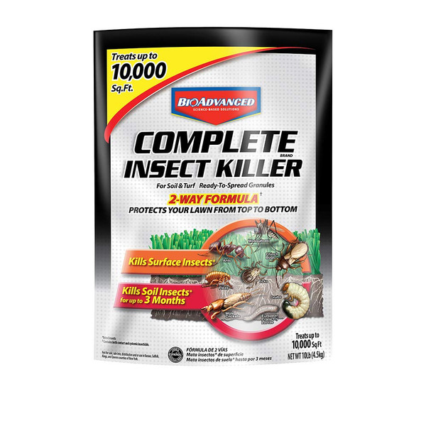 BioAdvanced Complete Brand Insect Killer for Soil and Turf, Granules, 10 lb, Outdoor Ant Killer