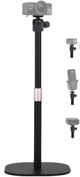 Heavy-Duty Facecam Webcam Stand, Tabletop Webcam Tripod Holder Compatible with Elgato Facecam 4K,Facecam pro,Facecam MK.2 Webcams and Wave 3/Wave DX Microphones