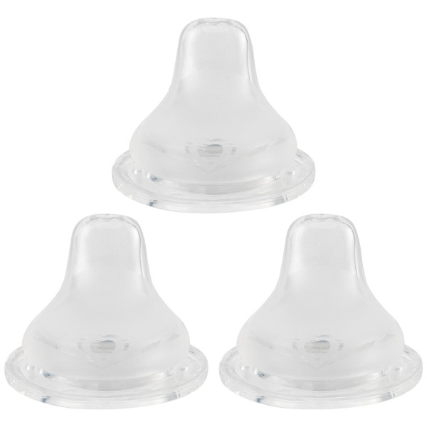 Sippy Cup Nipples for Mam Baby Bottles, Soft 100% Silicone Sippy Spout Nipples, Variable Flow, 6m+, 3 Count