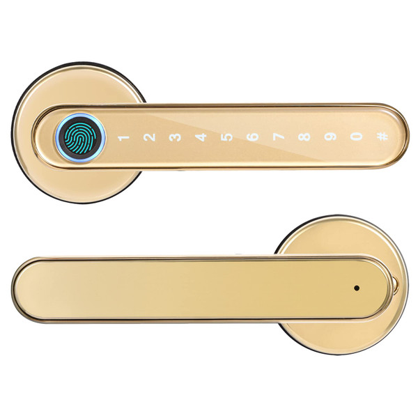 Laxre 4-in-1 Keyless Entry Smart Lock, Fingerprint + Code + Mechanical Keys + Bluetooth