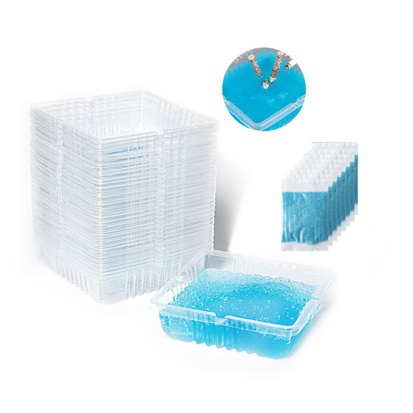 Disposable Ashtrays with Ash Absorbing Balm, 30Pcs Disposable AshTray with Sand, Small Portative Ash holder for Quickly Extinguish Cigarette,Reduce Ash Raising,Ashtray Outdoor(Blue)