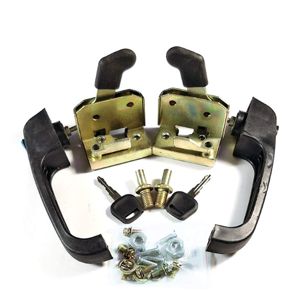 Loader Door Locking, Universal Forklift Tractor and Heavy Equipment Locking Door Handle Set, Tractor Door Lock Latch with Handle, Suitable for Electric Tricycle, Loader Door