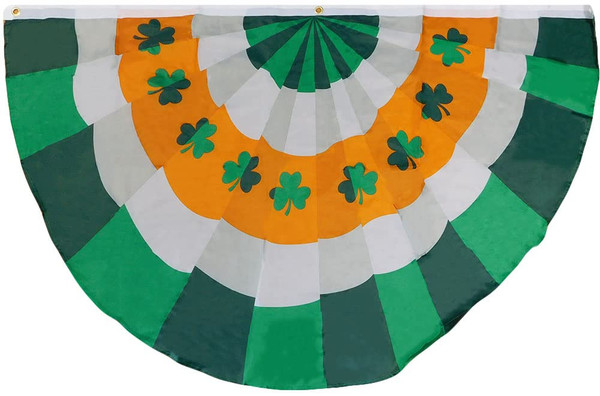 Ireland Irish Shamrock Premium Quality Fade Resistant Heavy Duty 3x5 3'x5' Rough Tex 68D Nylon Flag Banner Fan Bunting