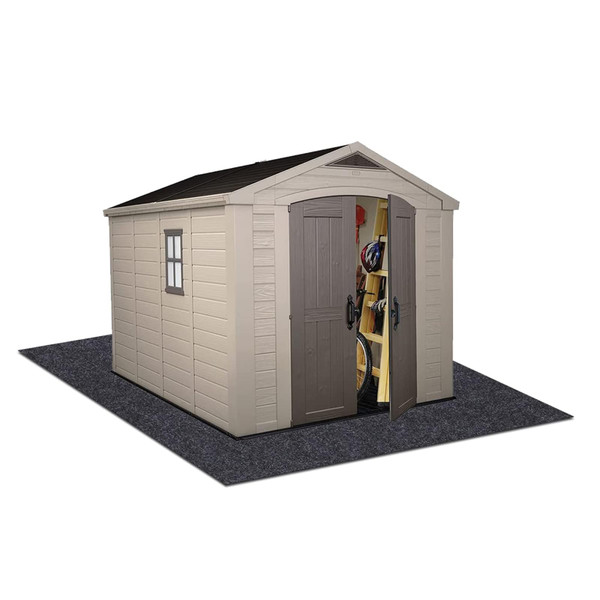 Outdoor Storage Shed Mat，Waterproof and Dustproof Outdoor Carport Mat—Backing Prevents Liquid Penetration，Soft Material, Patio Furniture Mat，Non-Slip Backing，Washable (3' x 6')