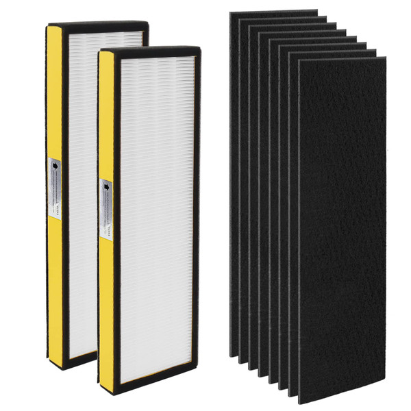 FLT4825 HEPA Filter B Replacement with G-Guardian Air Purifier Models-Replaces AC4820, AC4850,CDAP4500BAC, AC4800, AC4300 AC4900CA AC4825 AC4825E by Blutoget -2 H13 HEPA Filters 8 Carbon Pre-Filters