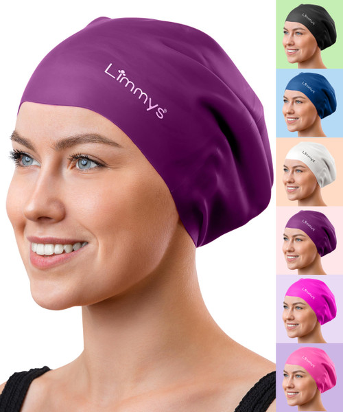 Limmys Premium Swim Cap for Women with Long Hair – Soft Silicone Swimming Cap for Women – Comfortable, Extra Room Fit, Chlorine Resistant & Hypoallergenic – Trusted by Swimmers Worldwide