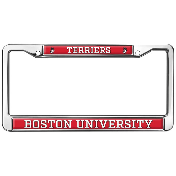 Boston University Terriers Logo Full Size Standard License Plate Metal Frame