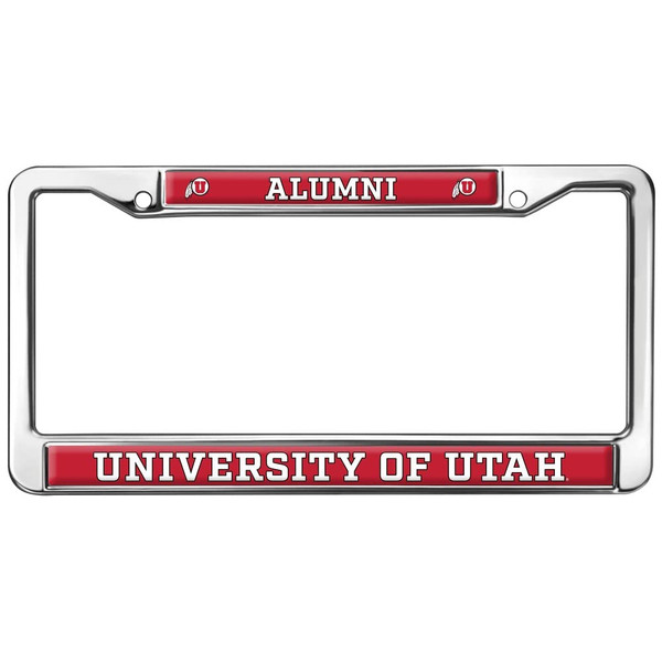 University of Utah Alumni Logo Full Size Standard License Plate Metal Frame