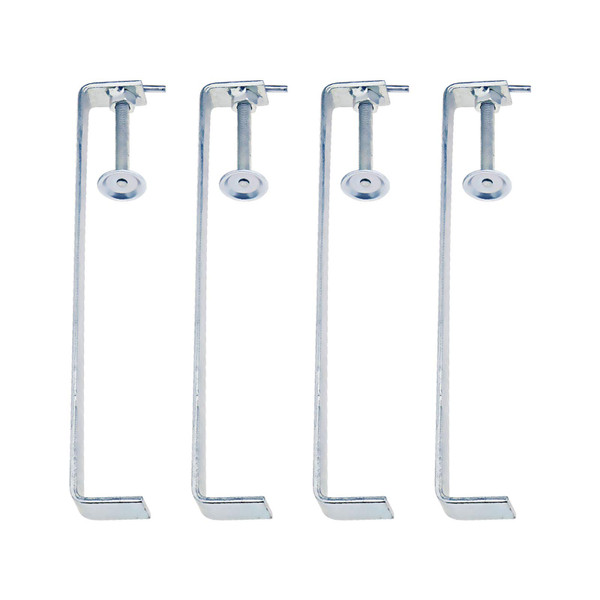 Micro Traders 4Pcs Profile Bricklaying Clamp, 12 Inch Galvanized Steel Threaded Rod 2 Inch Adjustable - Heavy Duty