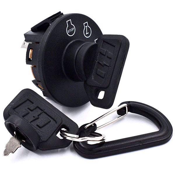 HD Switch Starter Ignition Switch fits Kubota Z121 Z122 Z125 Z411 Z421 Z723 Z724 Z725 Z726 ZG123 ZG124 ZG127 K3011-62110 K3011-62102 K3011-96200 Zero Turn Mowers w/ 2 Umbrella Keys & Free Carabiner